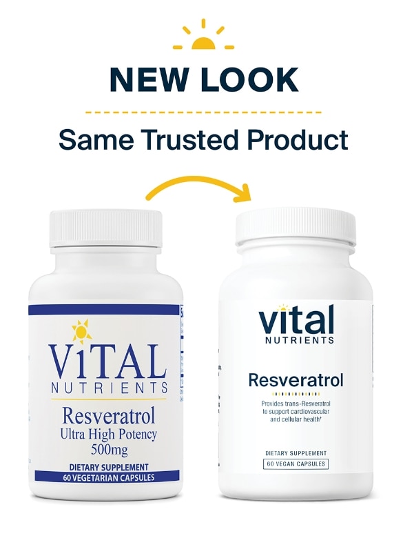 Resveratrol (Ultra High Potency) 500 mg - 60 Vegetarian Capsules - Alternate View 1