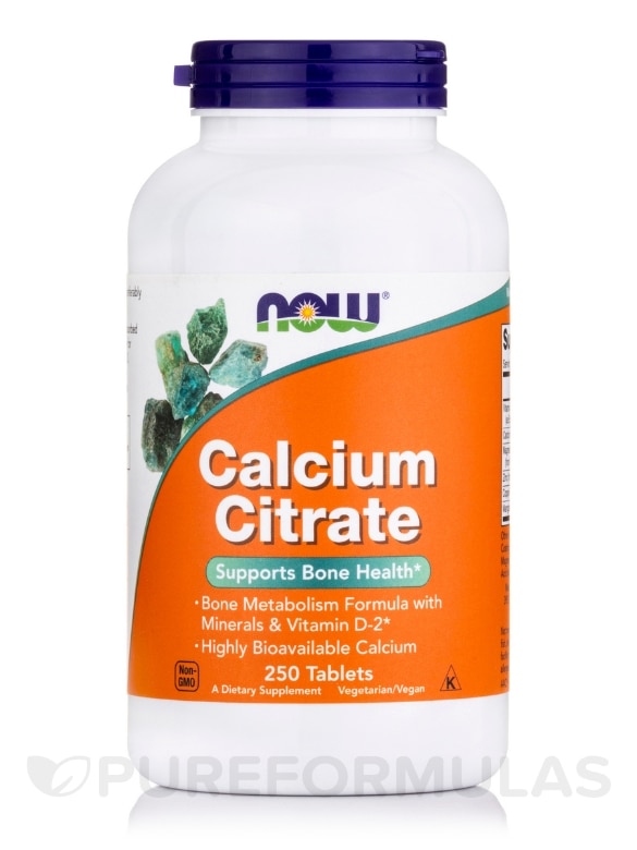 Calcium Citrate Tablets - 250 Tablets