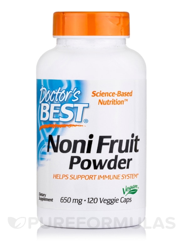 Noni Fruit Powder 650 mg - 120 Veggie Capsules