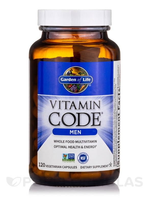 Vitamin Code® - Men's Multivitamin Capsules - 120 Vegetarian Capsules - Alternate View 2