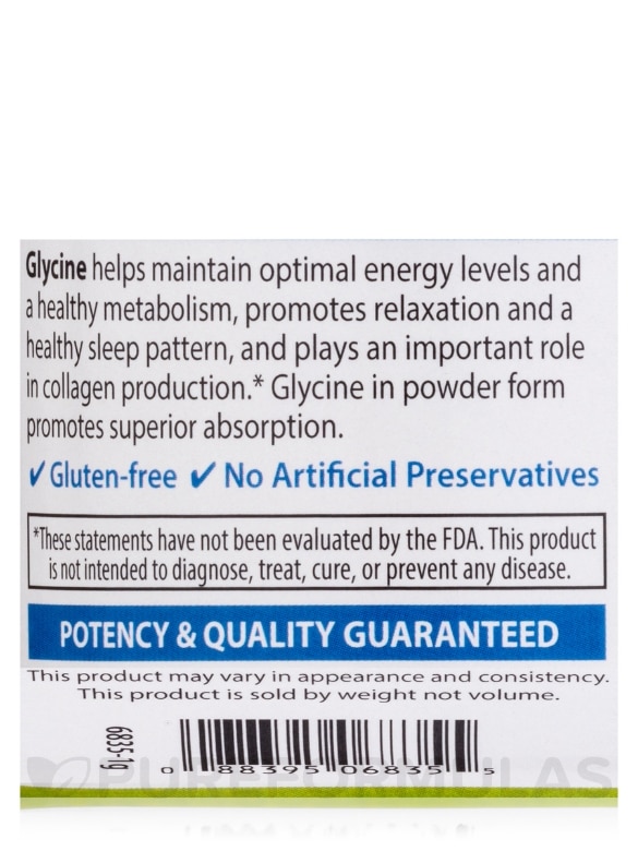 Glycine Powder - 3.53 oz (100 Grams) - Alternate View 4
