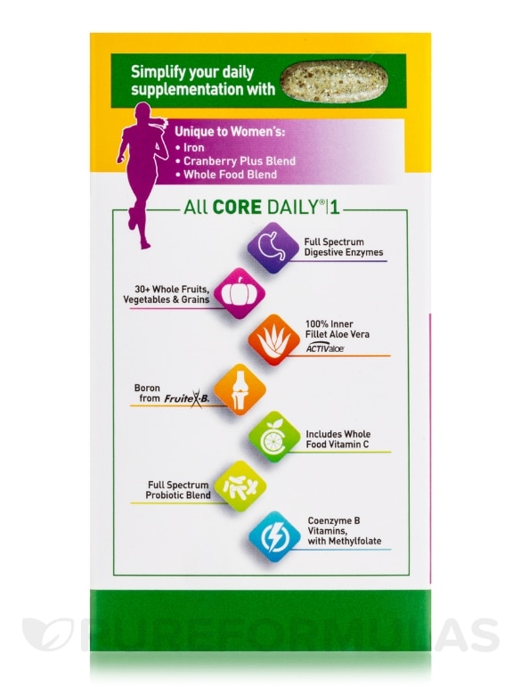 Core Daily 1® Multivitamin for Women - 60 Tablets - Alternate View 6