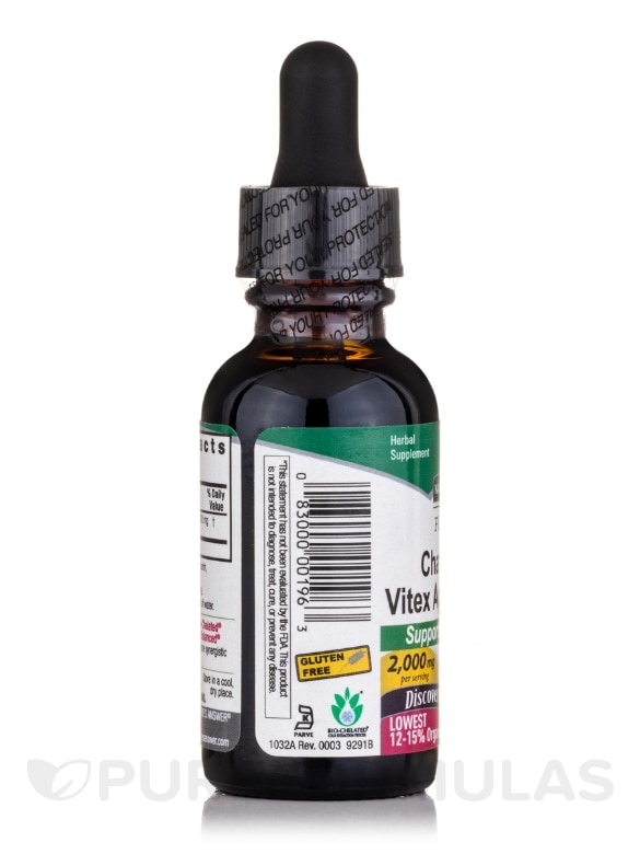 Vitex Berry Extract (Organic Alcohol) - 1 fl. oz (30 ml) - Alternate View 2