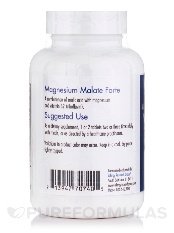 Magnesium Malate Forte - 120 Tablets - Alternate View 2