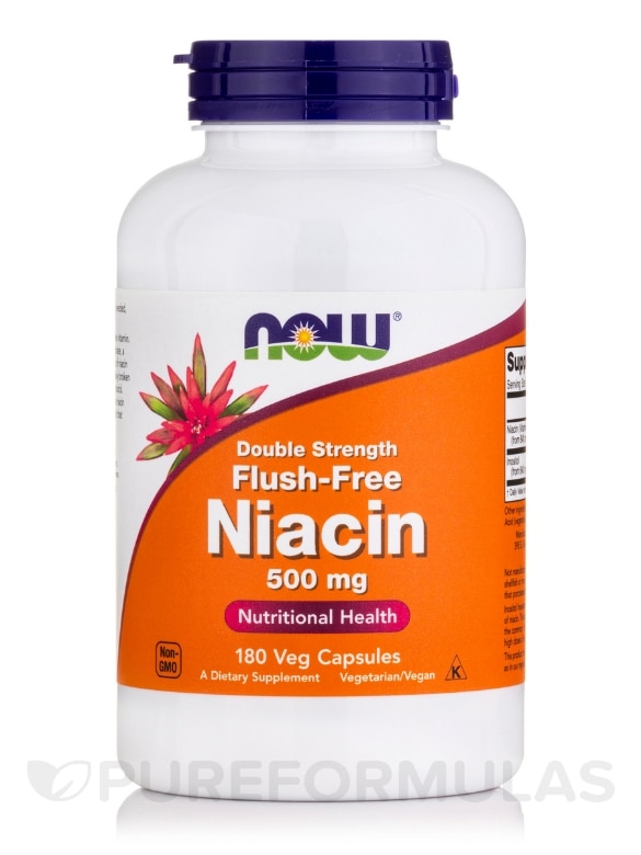 Flush-Free Niacin 500 mg - 180 Veg Capsules