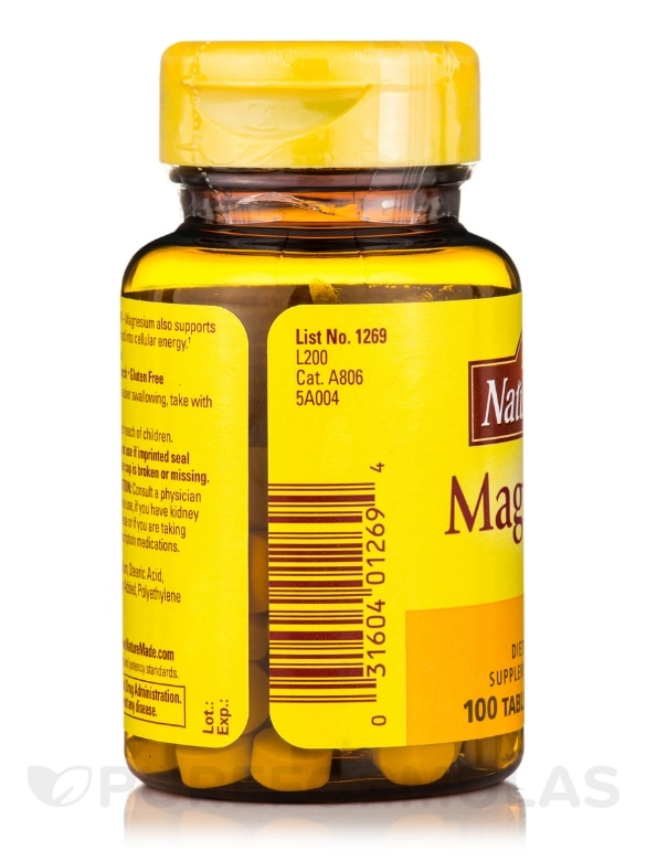 Magnesium 250 mg - 100 Tablets - Alternate View 4