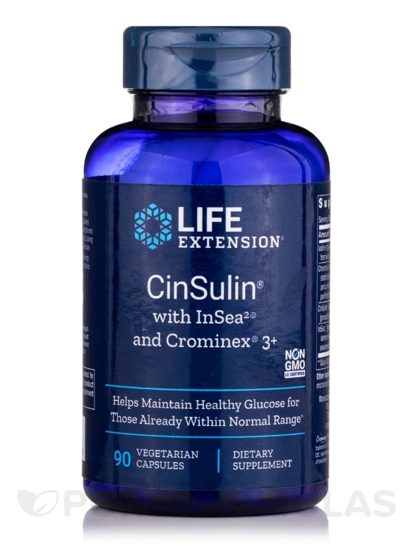 CinSulin® with InSea® and Crominex® 3+ - 90 Vegetarian Capsules