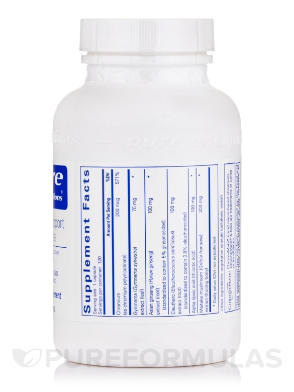 Glucose Support Formula - 120 Capsules - Alternate View 1