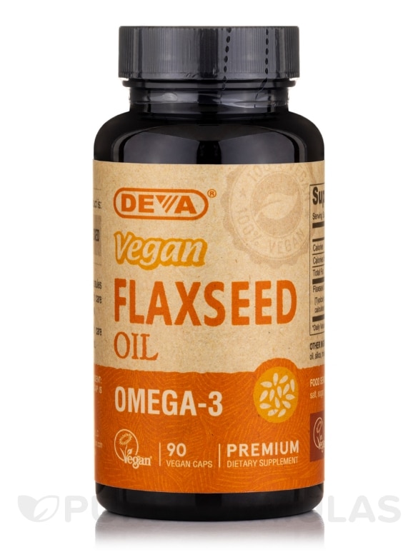 Vegan Flax Seed Oil - 90 Vegan Capsules