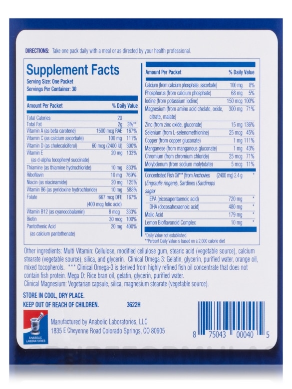 Essential Nutrition Pack - 30 Day Supply - Alternate View 8