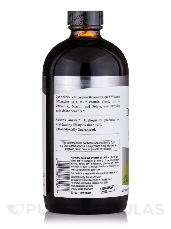 Liquid Vitamin B-Complex - 16 fl. oz (480 ml) - Alternate View 2