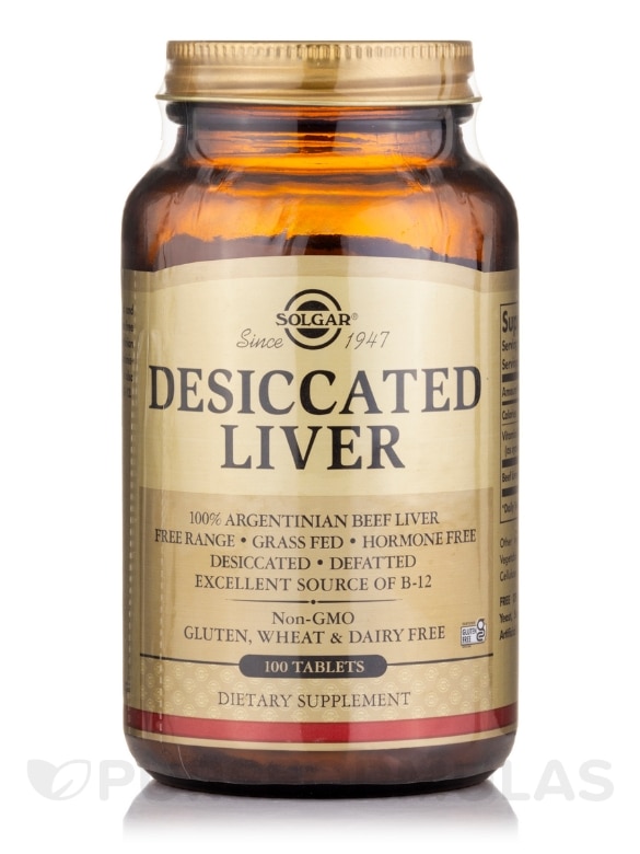 Desiccated Liver - 100 Tablets