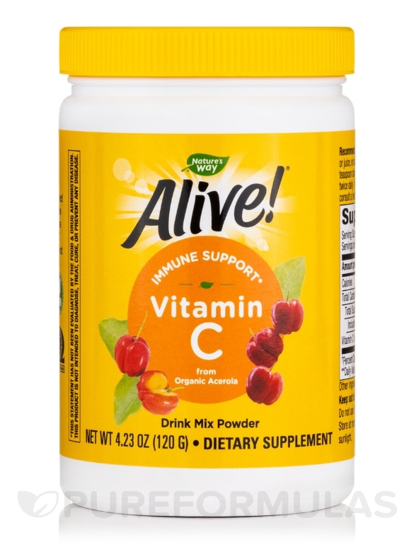 Alive!® Vitamin C Powder - 4.23 oz (120 Grams) - Alternate View 2