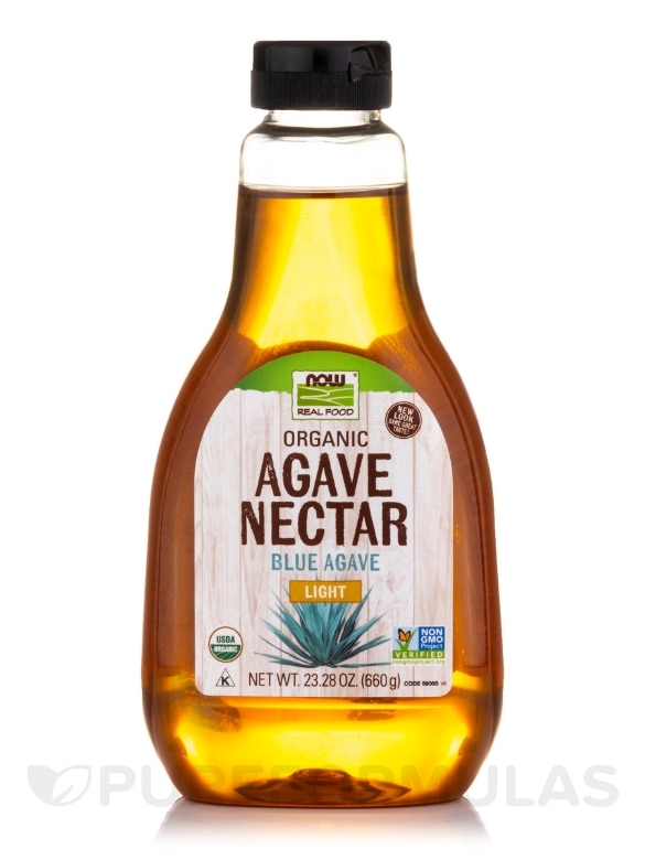 NOW Real Food® - Organic Agave Nectar Light - 23.28 oz (660 Grams)