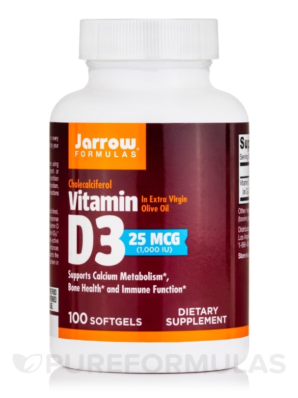Vitamin D3 1000 IU - 100 Softgels