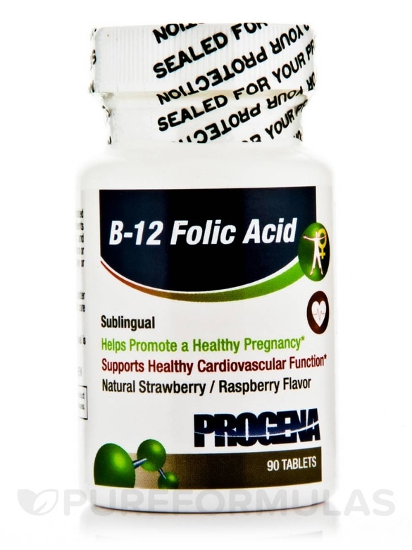B-12 Folic Acid Sublingual - 90 Tablets