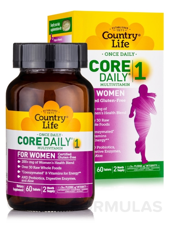 Core Daily 1® Multivitamin for Women - 60 Tablets - Alternate View 1