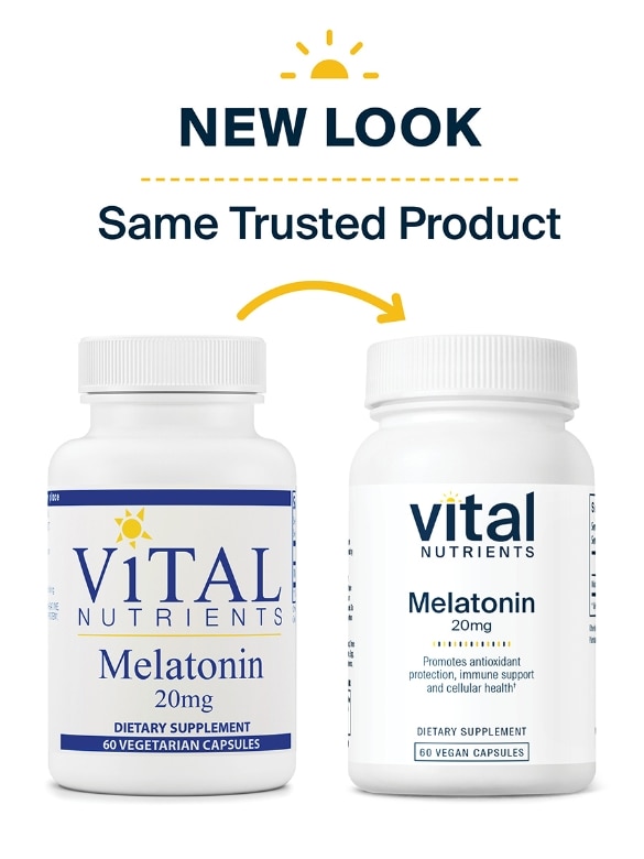 Melatonin 20 mg - 60 Vegetarian Capsules - Alternate View 1