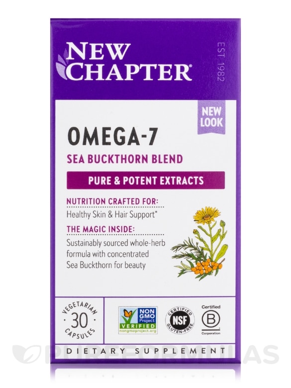 Omega-7: Sea Buckthorn Blend - 30 Vegetarian Capsules - Alternate View 3