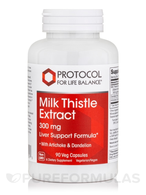 Milk Thistle Extract 300 mg - 90 Veg Capsules