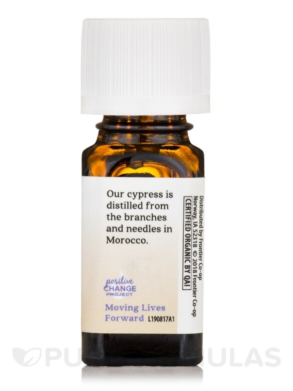 Organic Cypress Pure Essential Oil - 0.25 fl. oz (7.4 ml) - Alternate View 2