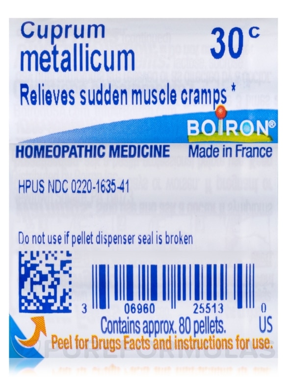 Cuprum Metallicum 30c - 1 Tube (approx. 80 pellets) - Alternate View 3