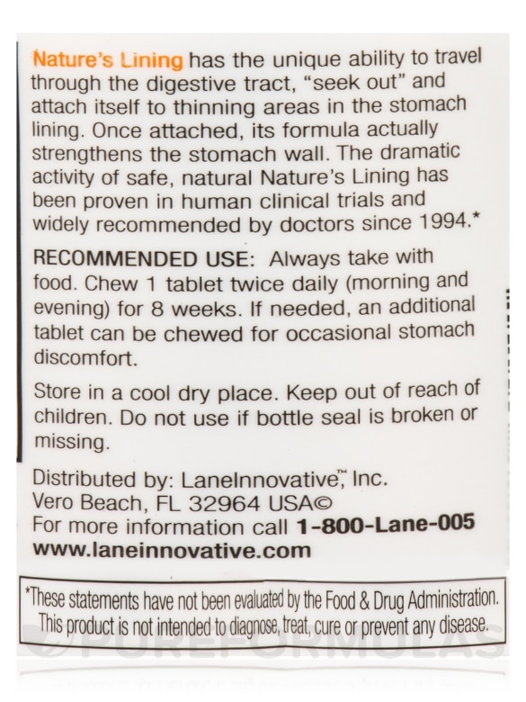 Nature's Lining™ Natural Mint Flavor - 60 Chewable Tablets - Alternate View 5