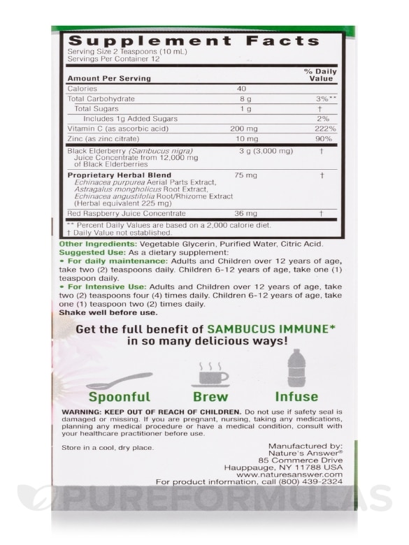 Sambucus Immune - 4 fl. oz (120 ml) - Alternate View 7