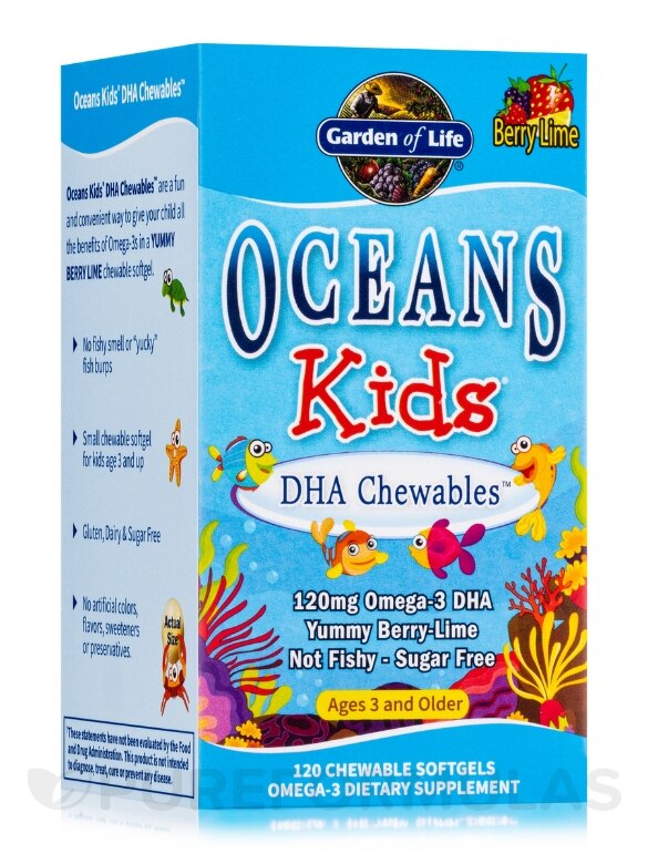 Oceans 3™ - Oceans Kids™ - 120 Chewable Softgels