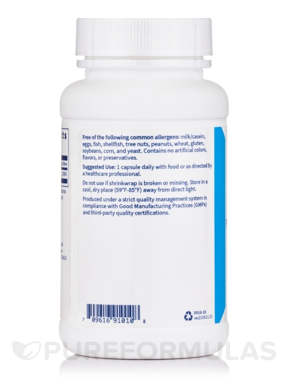 P-5-P 30 mg (Pyridoxal 5'-Phosphate) - 100 Vegetarian Capsules - Alternate View 2