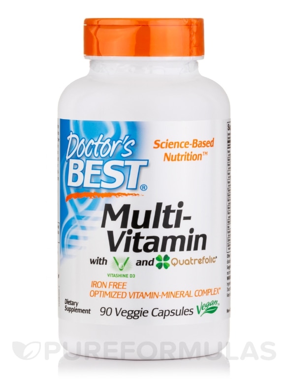 Multi-VItamin with Vitashine D3 and Quatrefolic® - 90 Veggie Capsules
