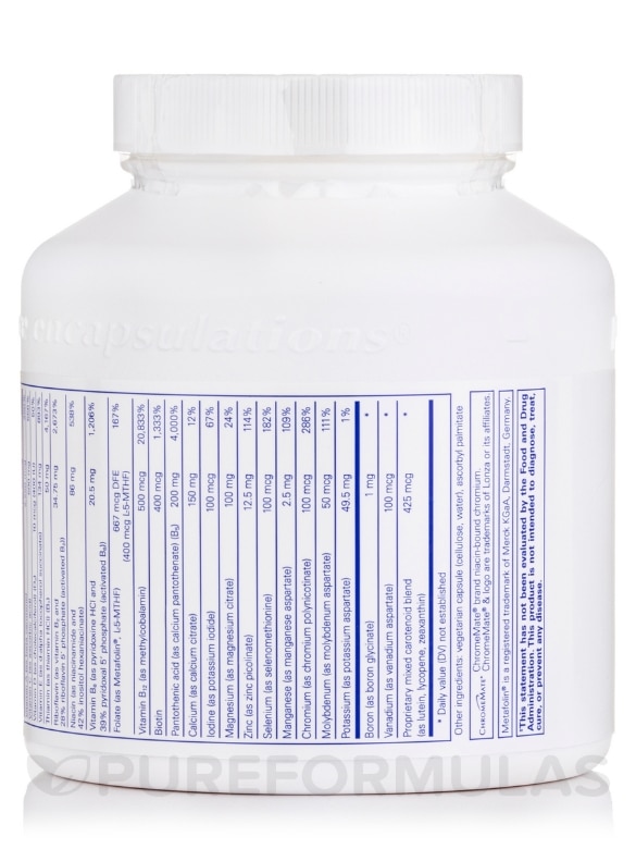 Nutrient 950® w/o Copper and Iron - 180 Capsules - Alternate View 2