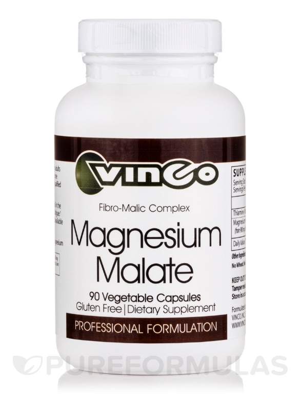 Magnesium Malate - 90 Vegetable Capsules