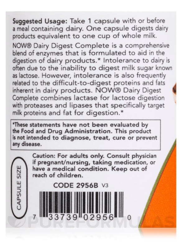 Dairy Digest Complete - 90 Veg Capsules - Alternate View 4