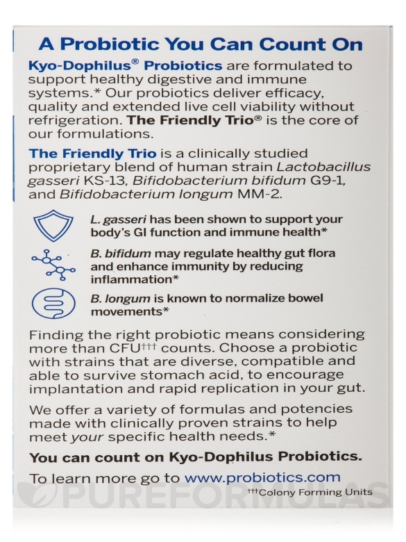 Kyo-Dophilus® Multi 9 Probiotic - 180 Capsules - Alternate View 7
