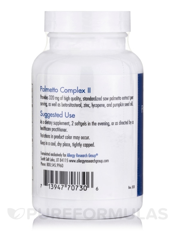 Palmetto Complex II with Lycopene - 60 Softgels - Alternate View 2