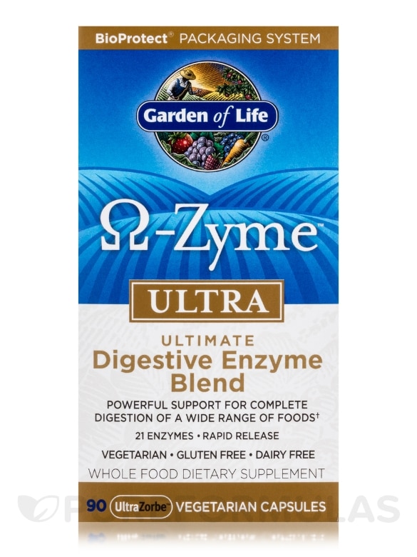 Omega-Zyme Ultra - 90 Vegetarian Capsules - Alternate View 3