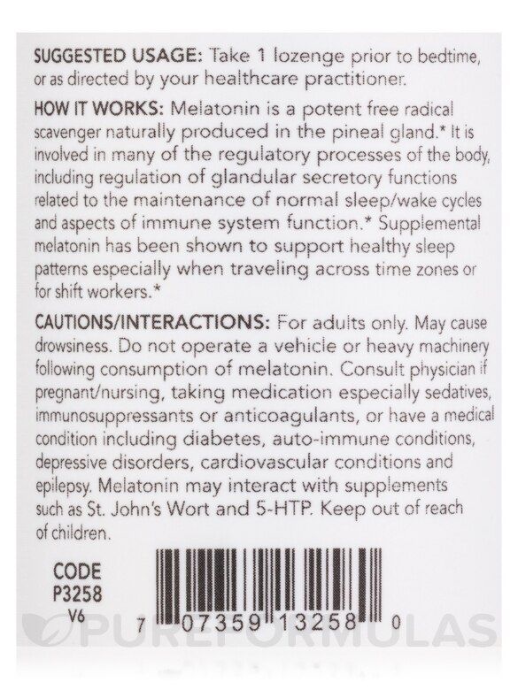 Melatonin 3 mg - 120 Lozenges - Alternate View 4