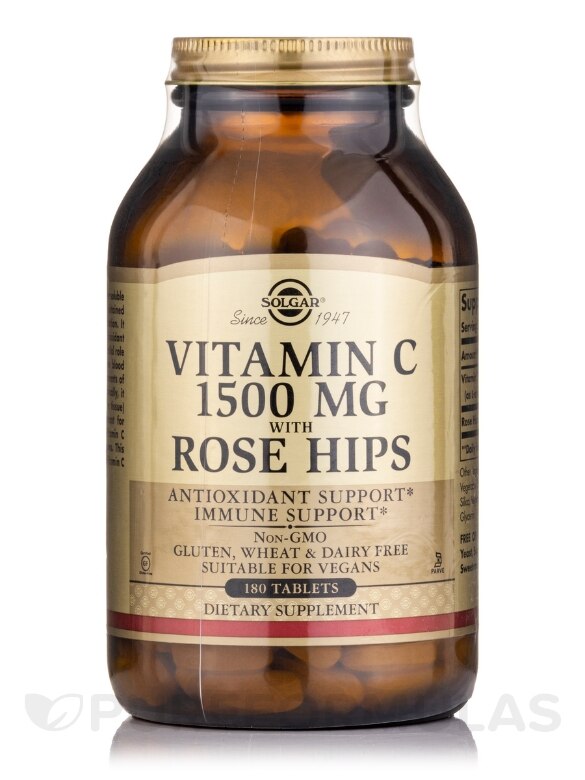 Vitamin C 1500 mg with Rose Hips - 180 Tablets