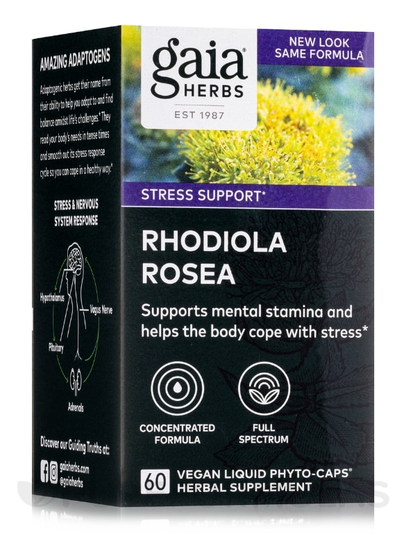 Rhodiola Rosea - 60 Vegan Liquid Phyto-Caps®