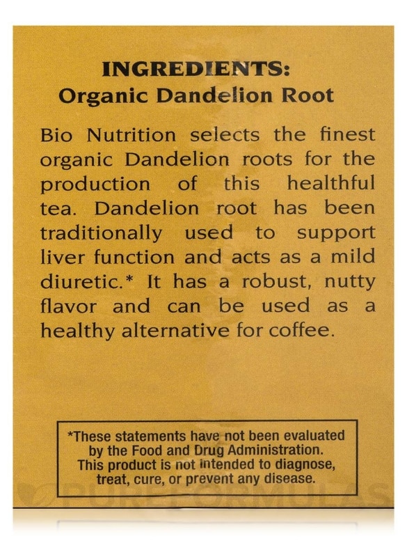 Dandelion Root Tea - 30 Tea Bags - Alternate View 6