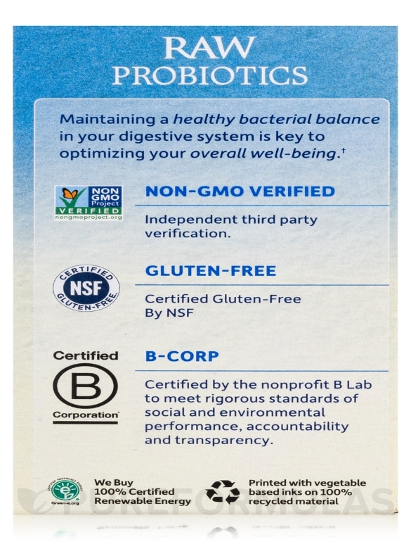 Raw Probiotics Men 50 & Wiser - 90 Vegetarian Capsules - Alternate View 8
