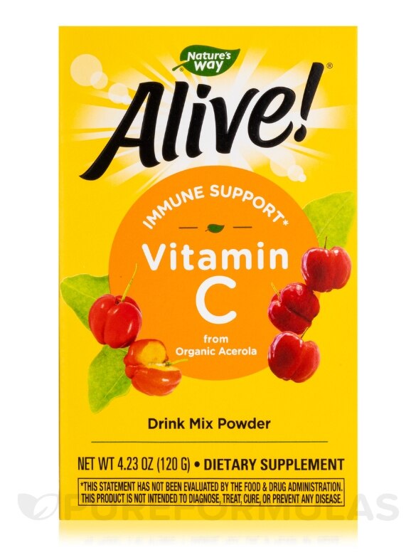 Alive!® Vitamin C Powder - 4.23 oz (120 Grams) - Alternate View 3