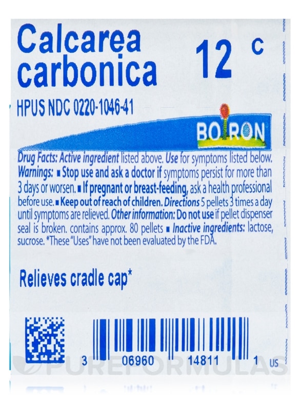 Calcarea Carbonica 12c - 1 Tube (approx. 80 pellets) - Alternate View 4