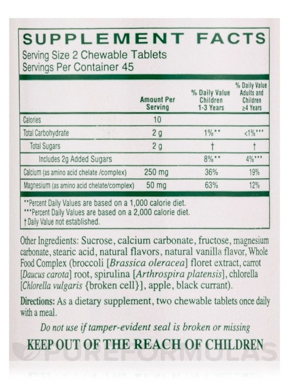 Chewable Cal / Mag - 90 Chewable Tablets - Alternate View 3