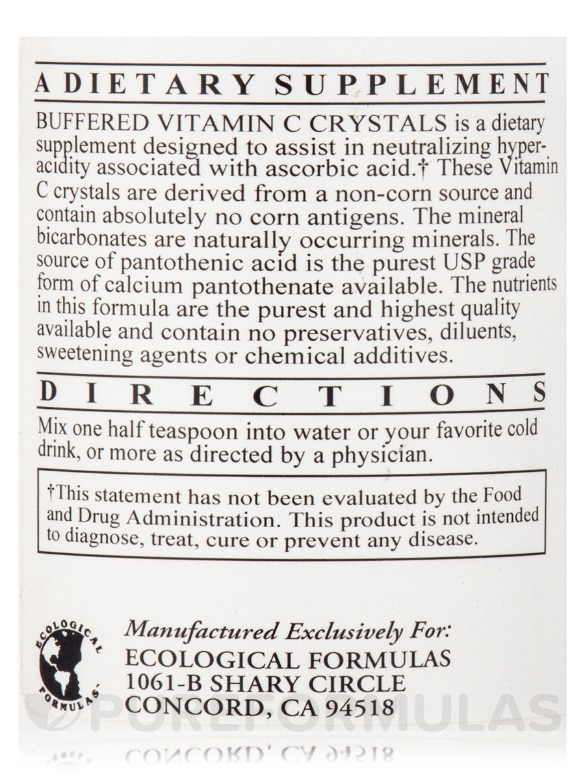 Buffered Vitamin C Crystals - 8.8 oz (250 Grams) - Alternate View 4
