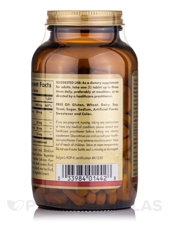 HY-C™ (600 mg Vitamin C with 100 mg Bioflavanoids) - 250 Tablets - Alternate View 2