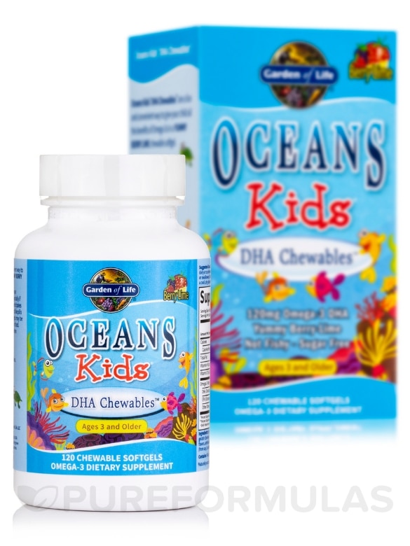 Oceans 3™ - Oceans Kids™ - 120 Chewable Softgels - Alternate View 1