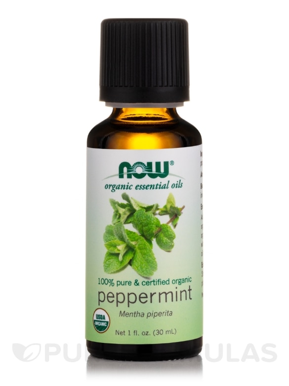 NOW® Organic Essential Oils - Peppermint Oil - 1 fl. oz (30 ml)