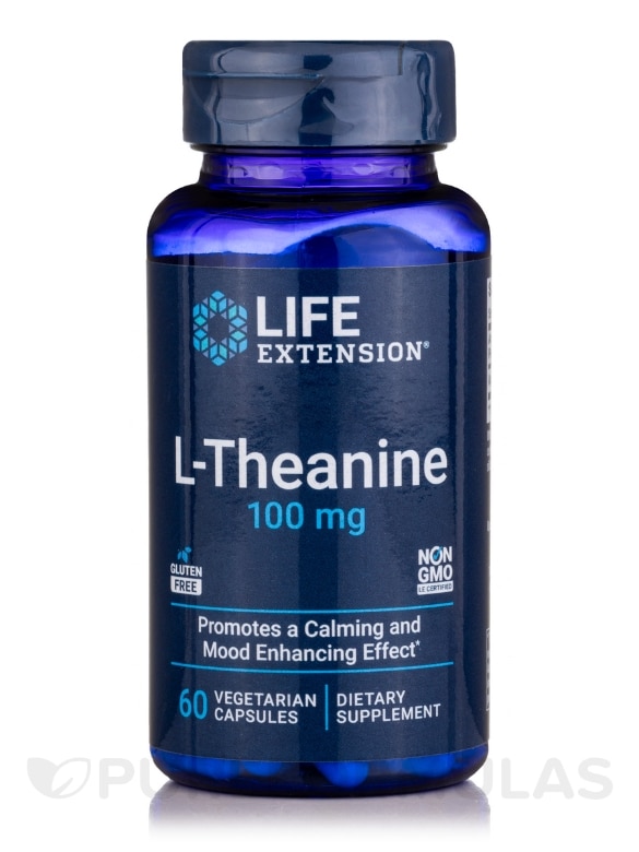 L-Theanine 100 mg - 60 Vegetarian Capsules
